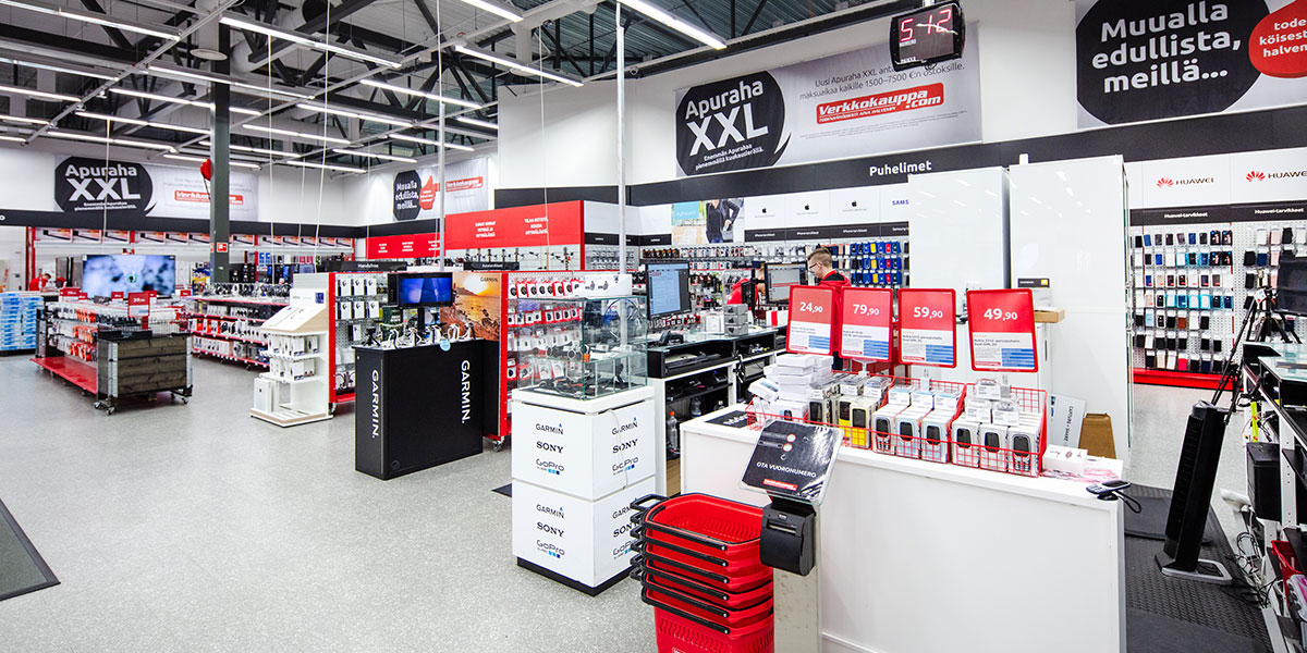 Puhelimet ja kellot -osasto