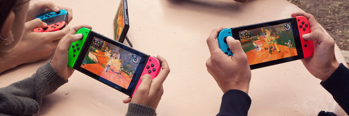 Nintendo Switch -pelikonsolit handheld-moodissa