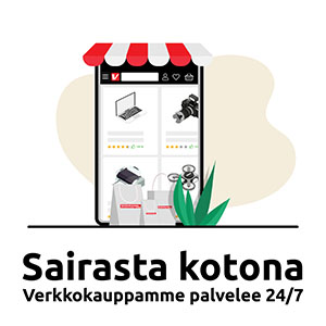 Sairasta kotona - Verkkokauppamme palvelee 24/7