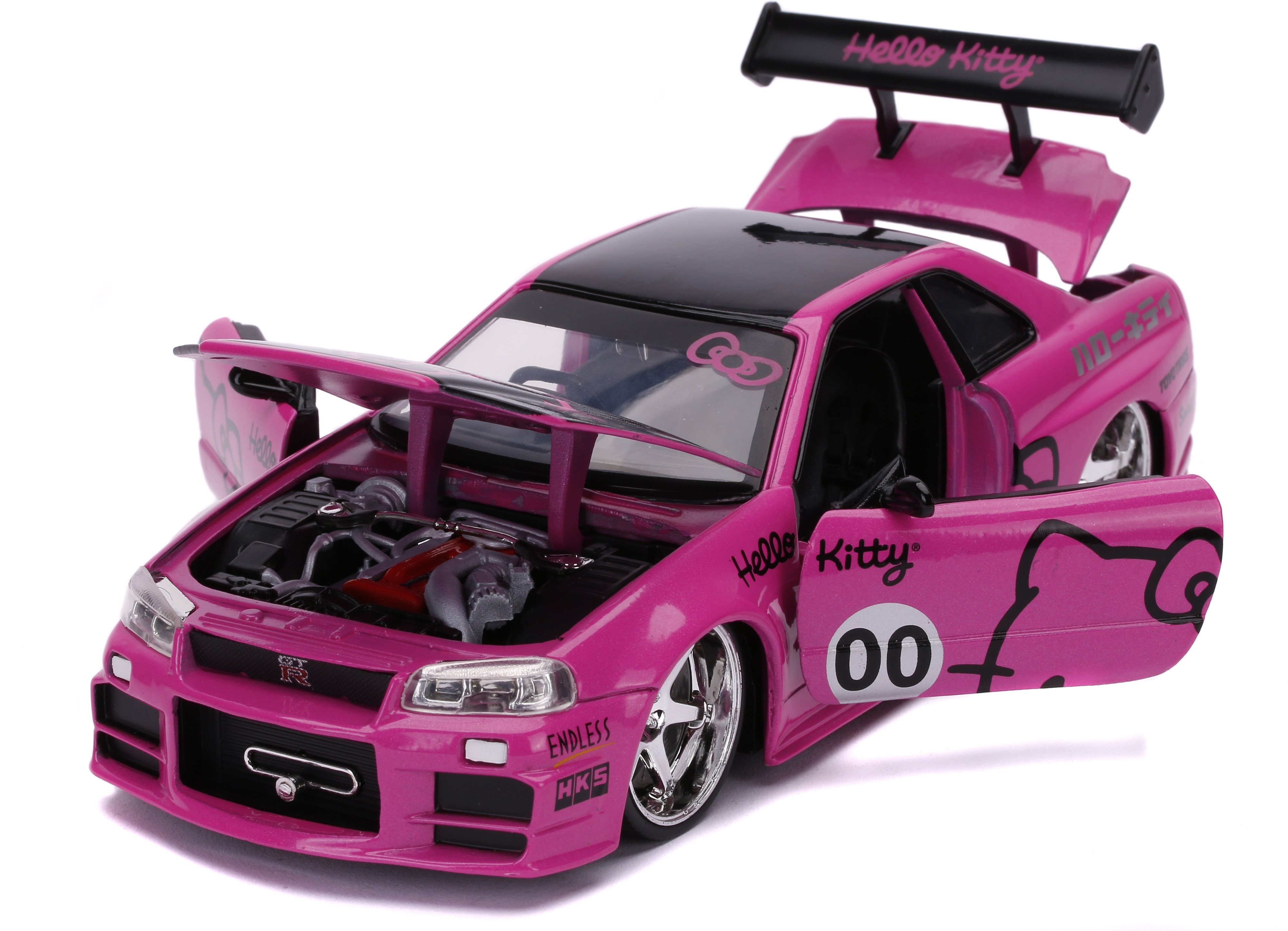 Hello Kitty 2002 Nissan Skyline -pienoismalli, 1:24 – 