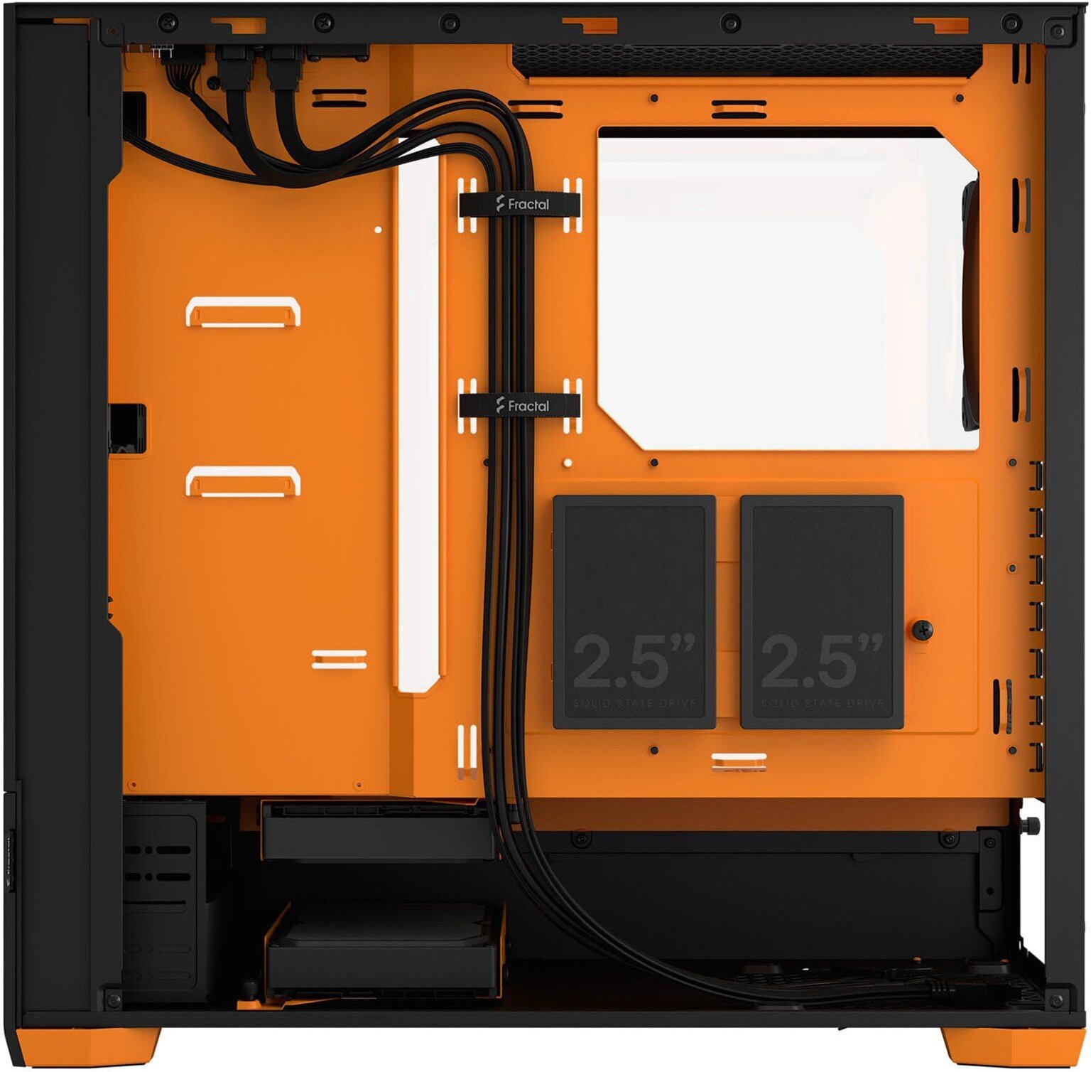 Fractal Design Pop Air RGB Orange Core TG ATX-kotelo ikkunalla, musta/oranssi