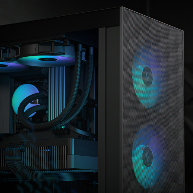 Fractal Design Pop Air RGB Black TG ATX-kotelo ikkunalla, musta