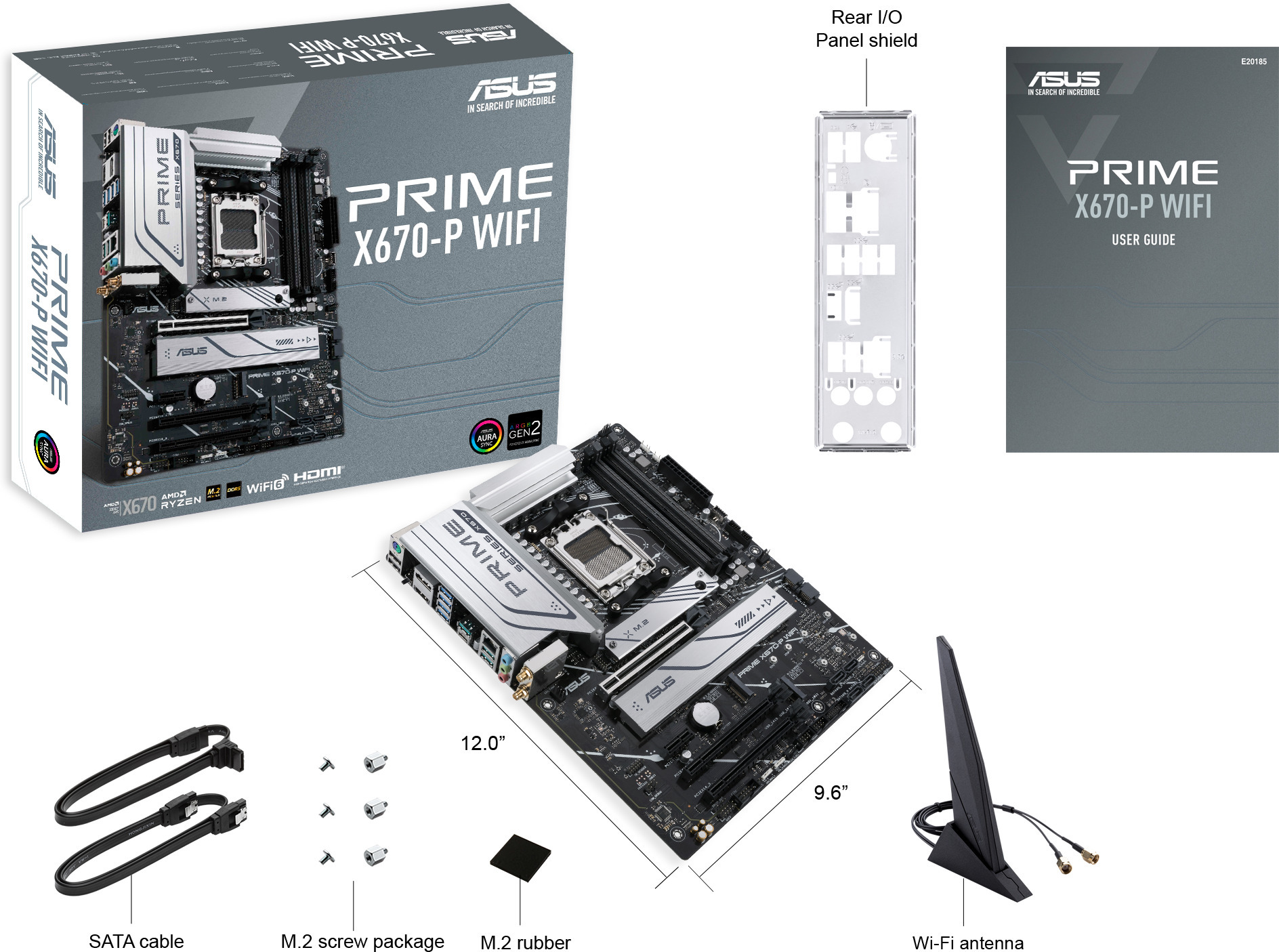 ASUS PRIME X670-P WIFI ATX -emolevy