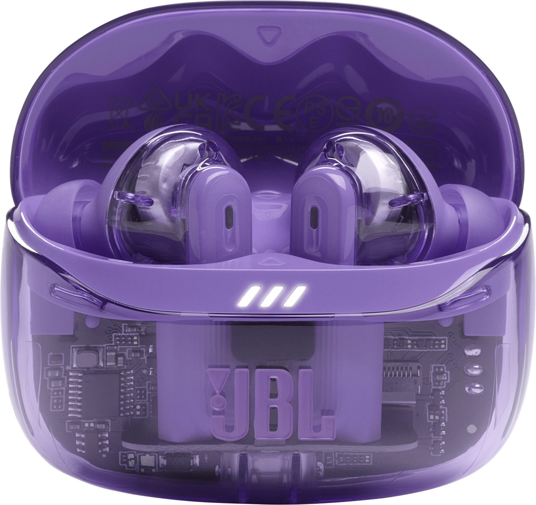 JBL Tune Beam 2 nappikuulokkeet aktiivisella melunvaimennuksella, Ghost Purple