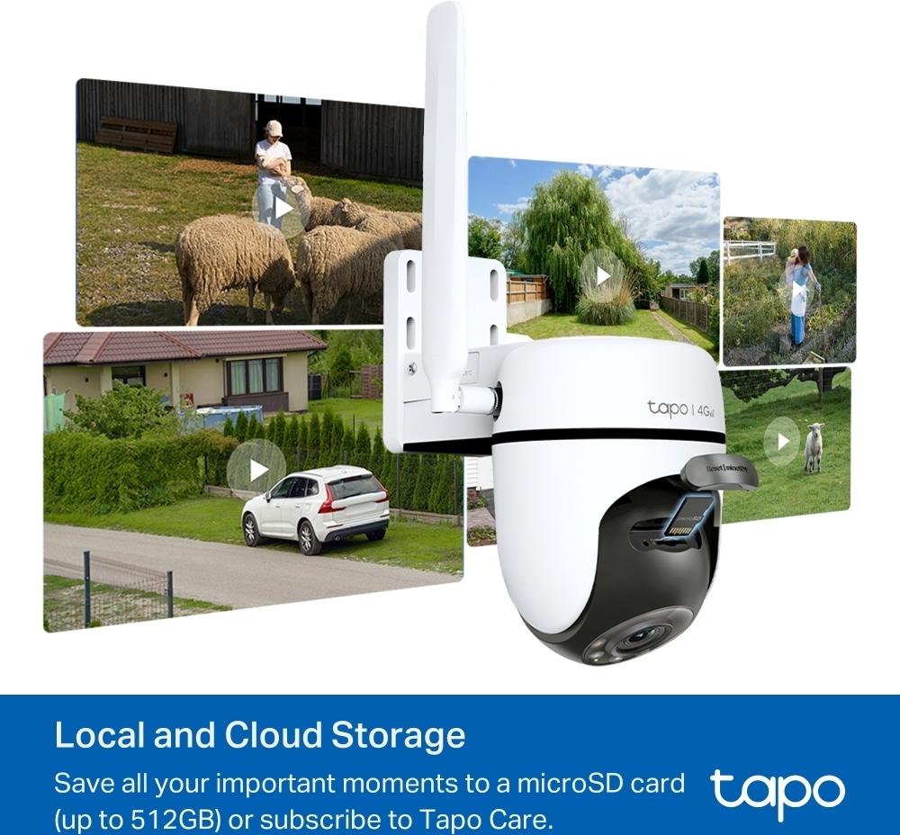 TP-LINK Tapo C501GW -valvontakamera ulkokäyttöön, 4G/LTE