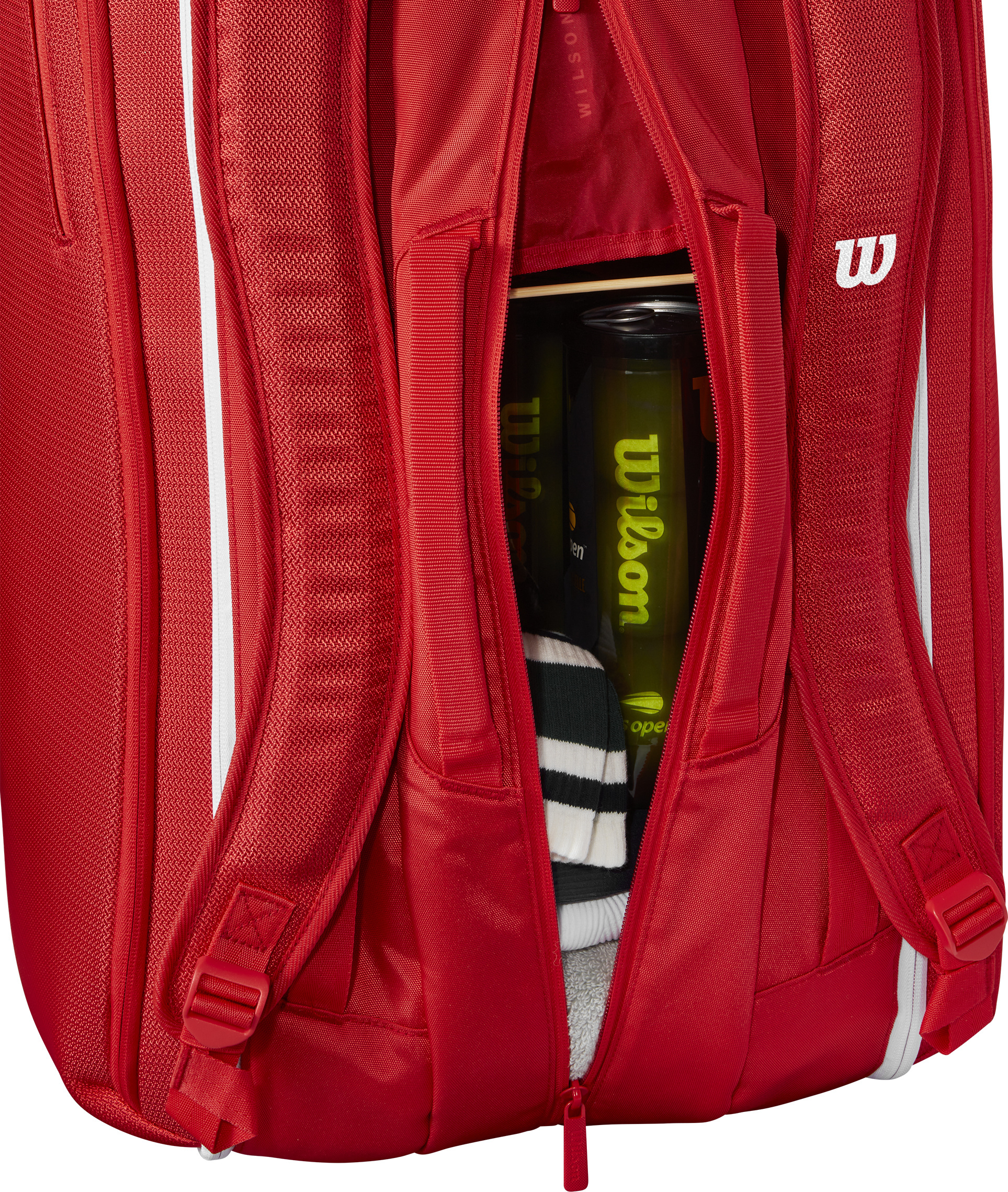 Wilson Super Tour 15-pack mailalaukku, punainen