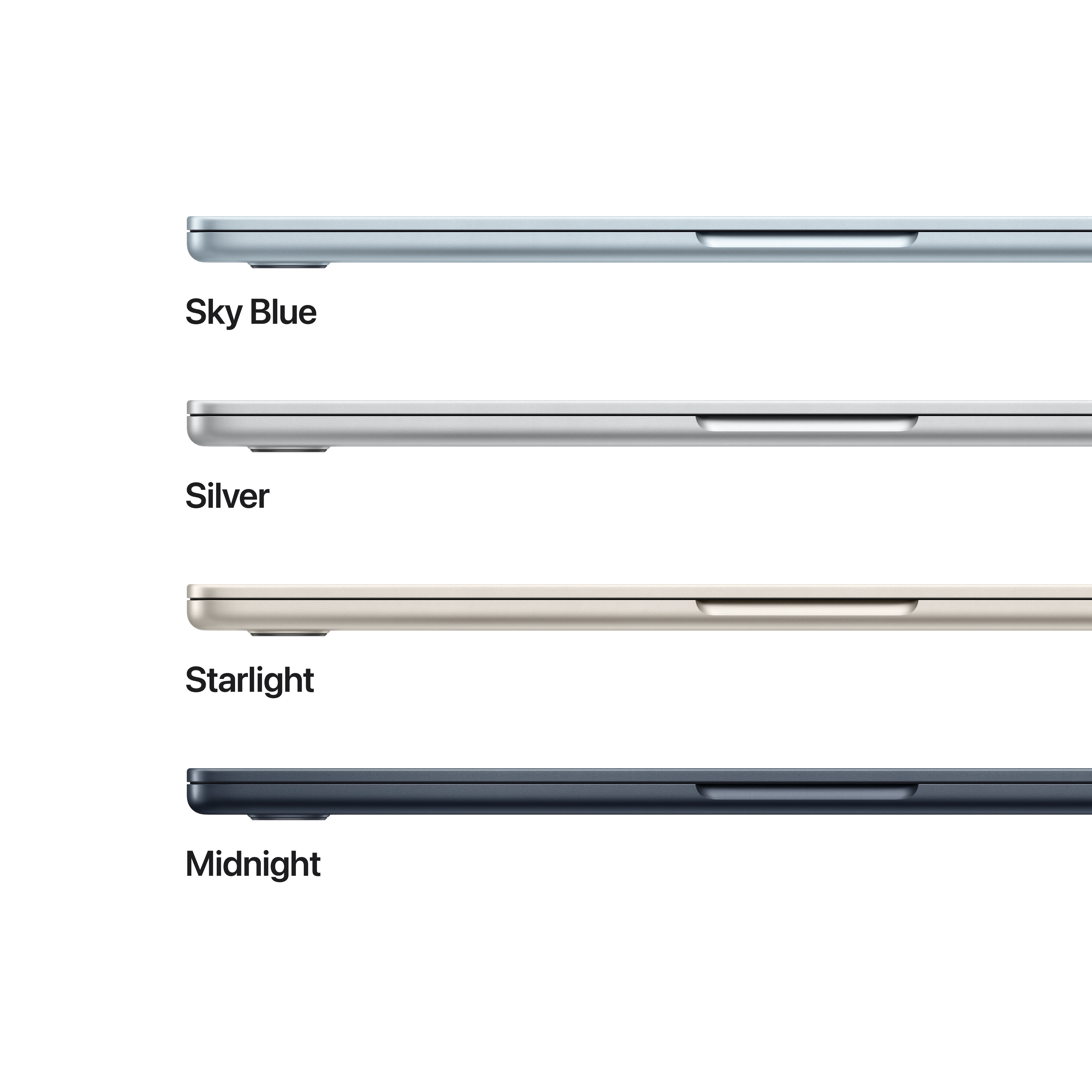 Apple MacBook Air 13" M4 16 Gt, 256 Gt 2025 -kannettava, keskiyö (MW123)