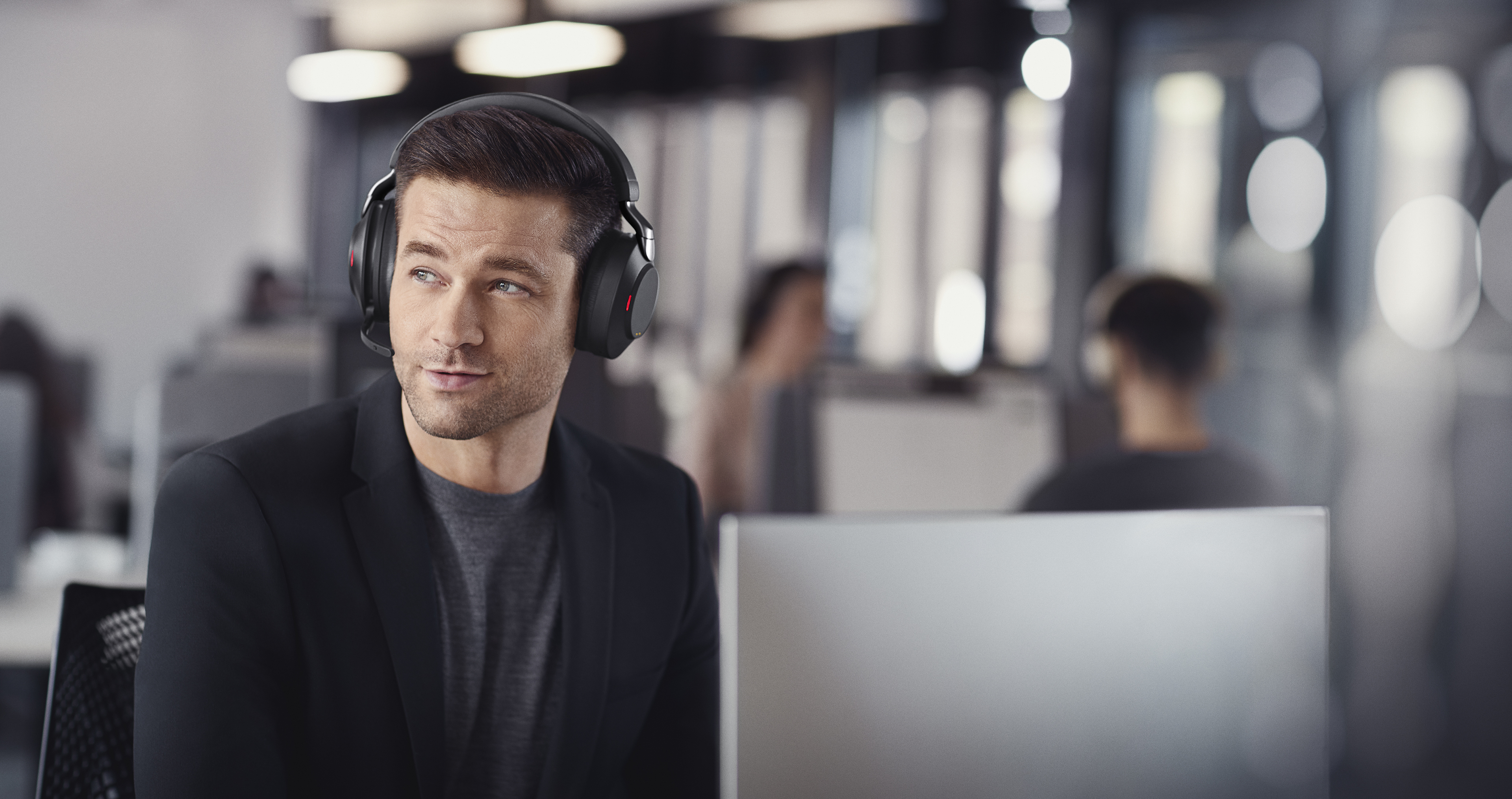 Jabra Evolve2 85 LINK380C MS -langaton headset vastamelutoiminnolla, musta