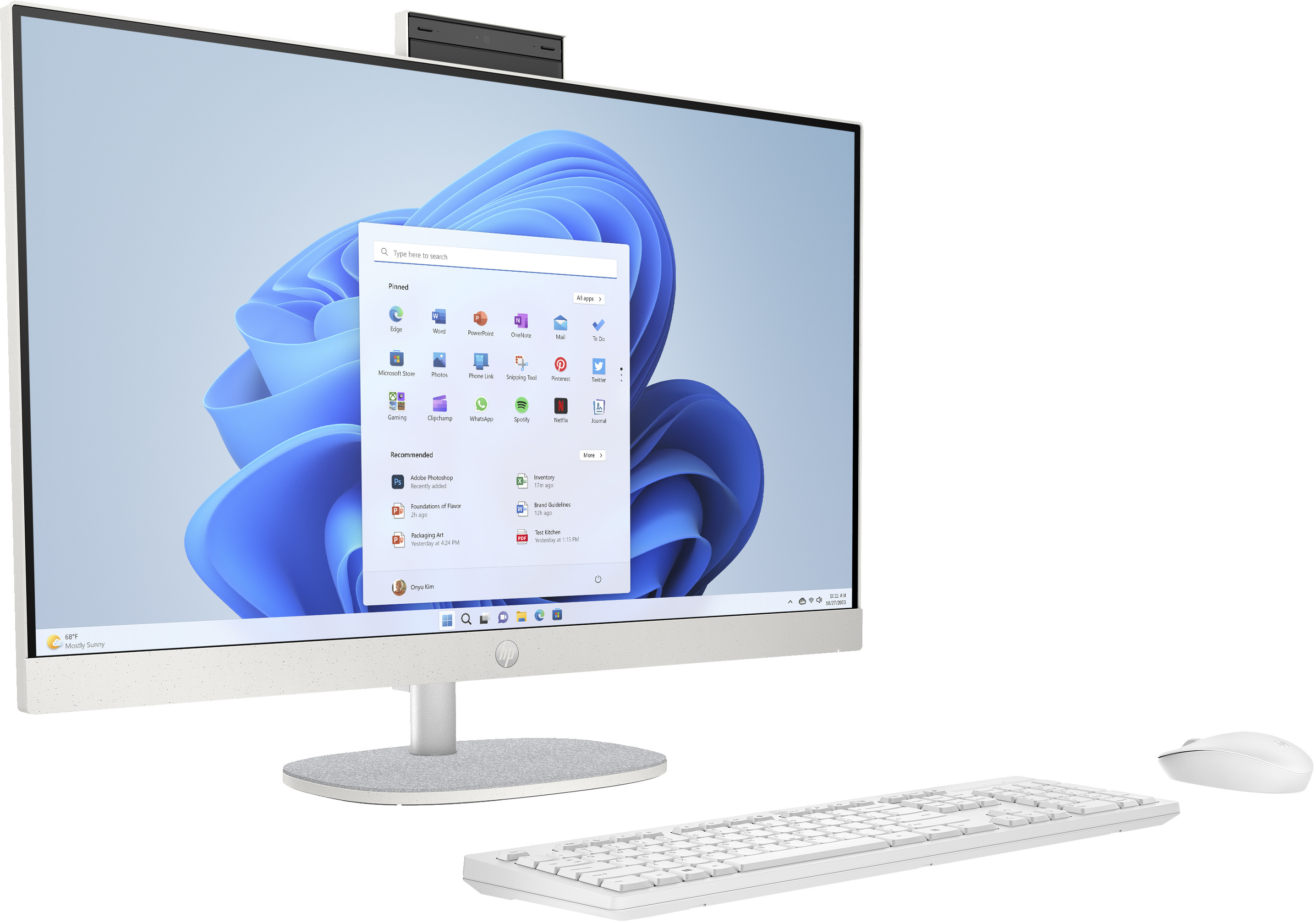 HP All-in-One 27-cr0002no (86F21EA) -tietokone, Win 11