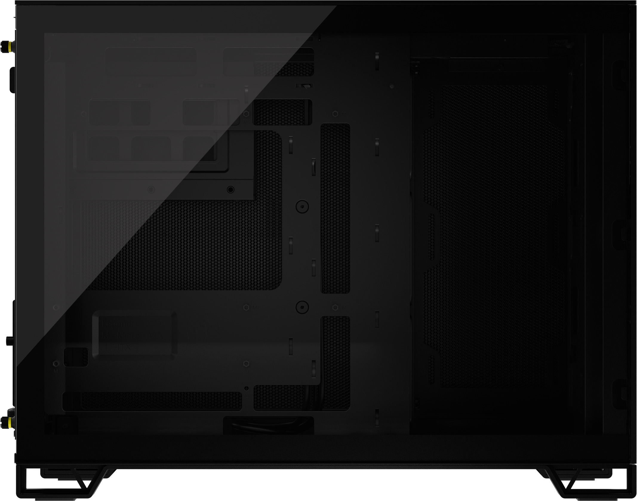Corsair 2500D Airflow Micro-ATX-kotelo ikkunalla, musta