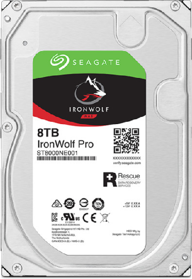 Seagate IRONWOLF PRO 8 Tt SATAIII 256 Mt 3,5" -kovalevy