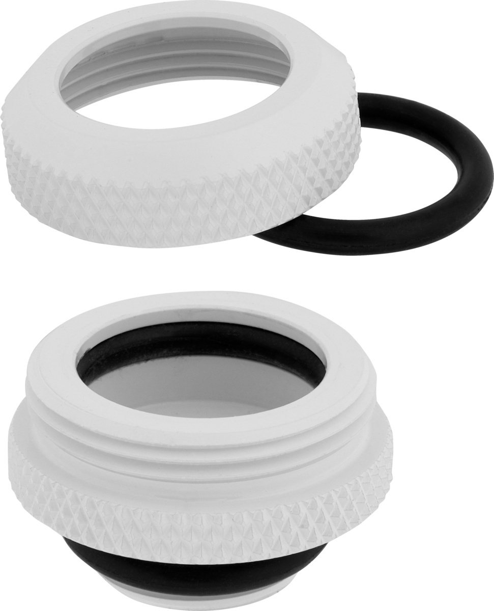Corsair Hydro X Series XF Hardline Chrome 14mm OD Fitting -putkiliitin, kromi, 4-pack