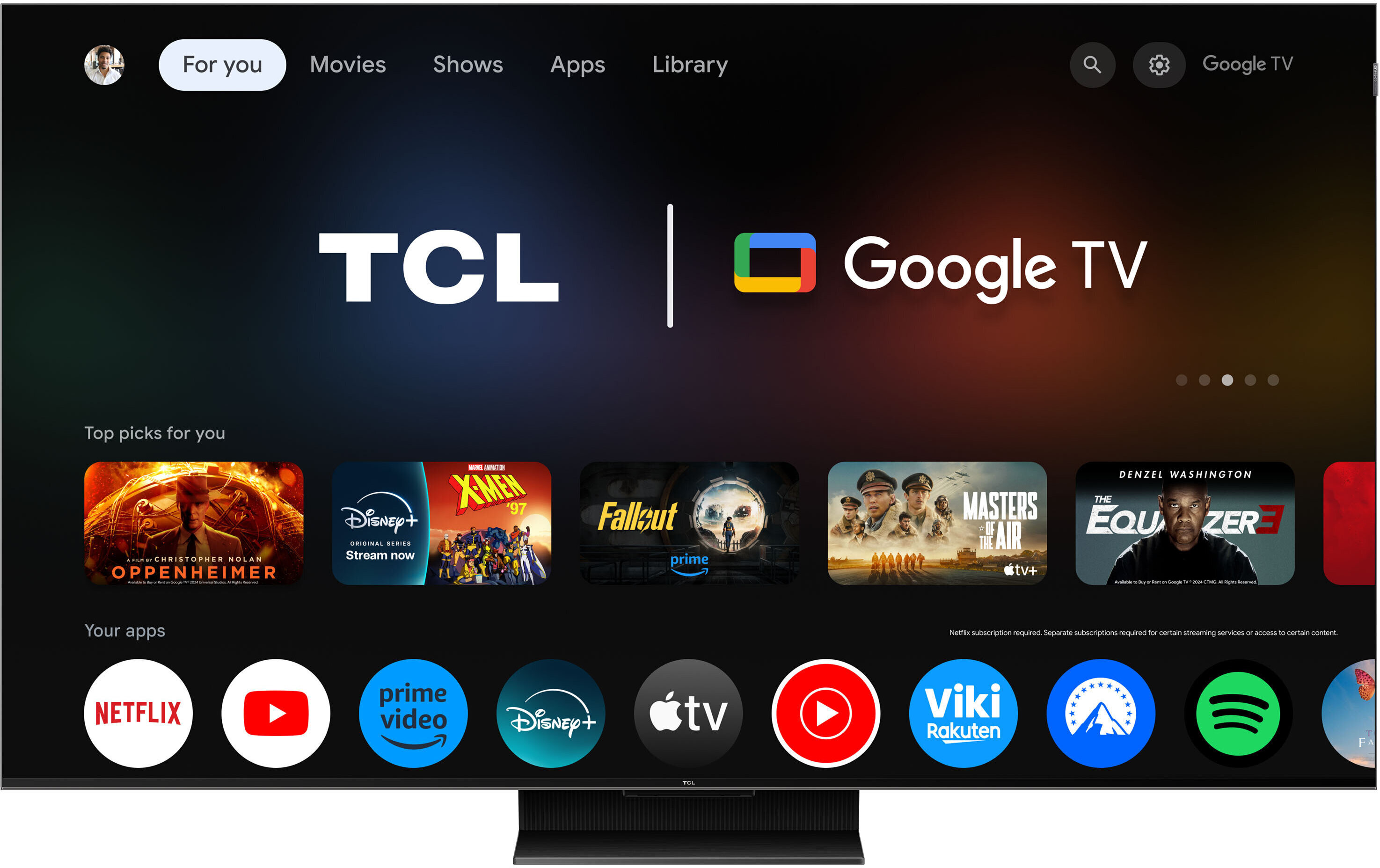 TCL C765 65" 4K QD Mini-LED Google TV