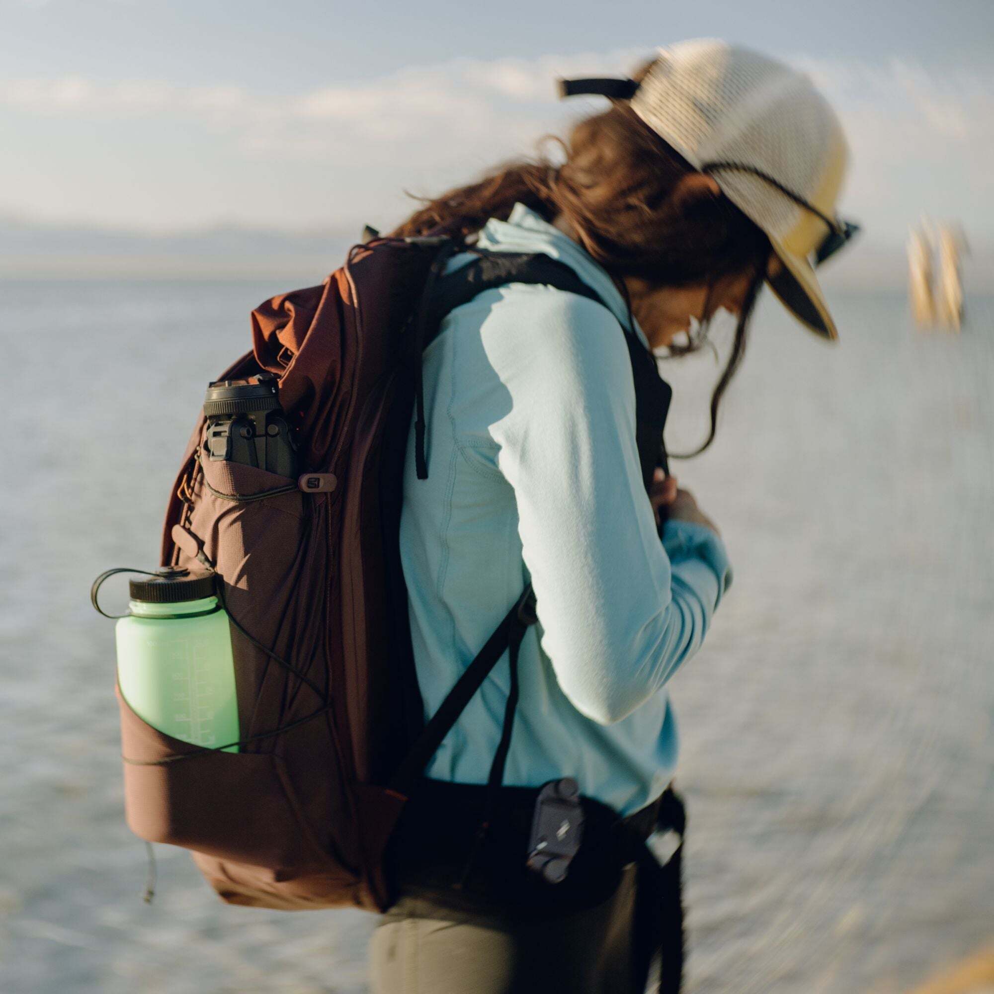 Peak Design Outdoor Backpack 45L -reppu, punainen kuunpimennys