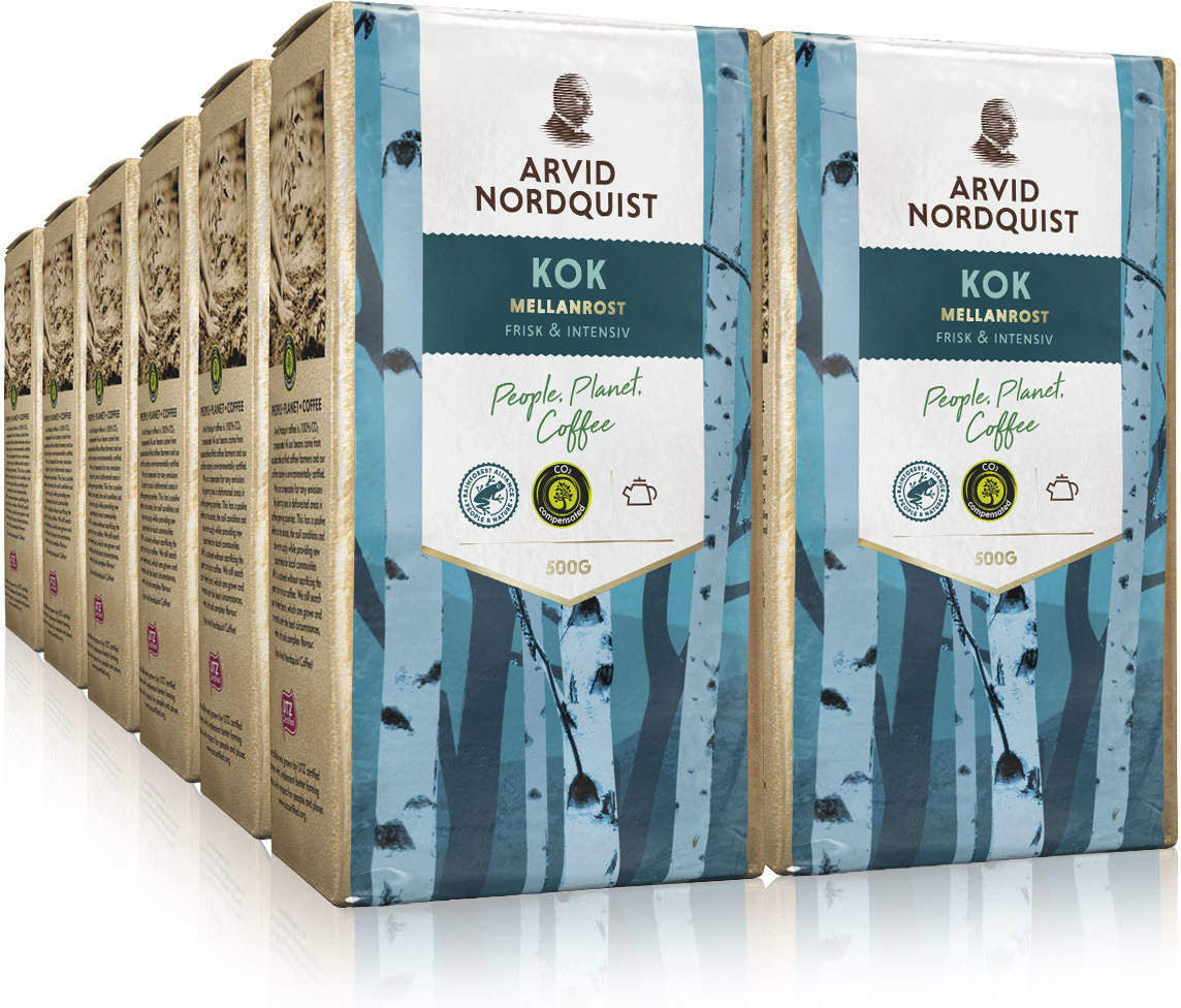 Arvid Nordquist Classic Kok jauhettu Kahvi 500 G 12 PACK 