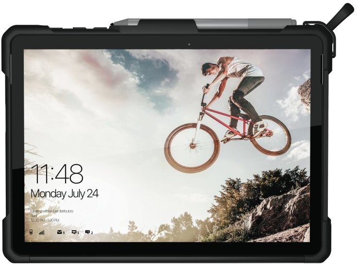 Urban Armor Gear Metropolis Microsoft -suojakotelo, Surface Go, musta