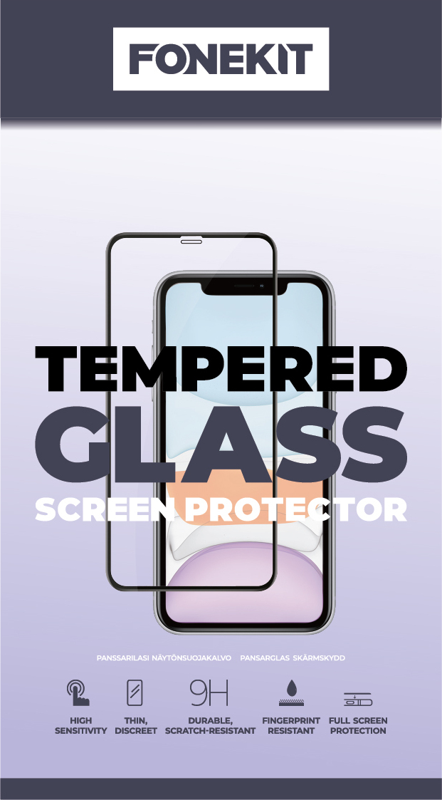 FoneKit Full Cover -panssarilasi, OnePlus 9 Pro