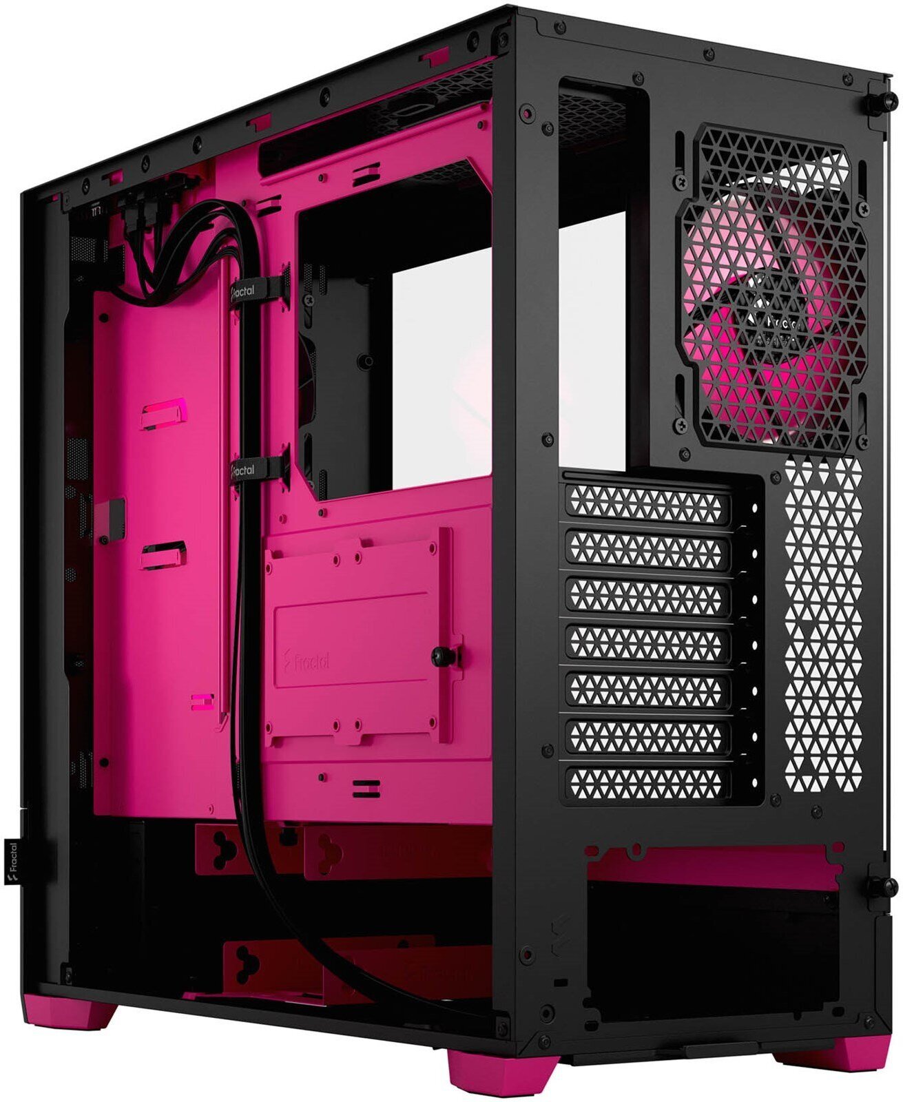 Fractal Design Pop Air RGB Magenta Core TG ATX-kotelo ikkunalla, musta/magenta