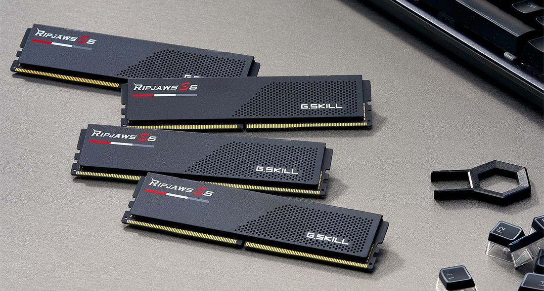 G.Skill Ripjaws S5 DDR5 6000 MHz CL30 Intel XMP 32 Gt -muistimodulipaketti, musta