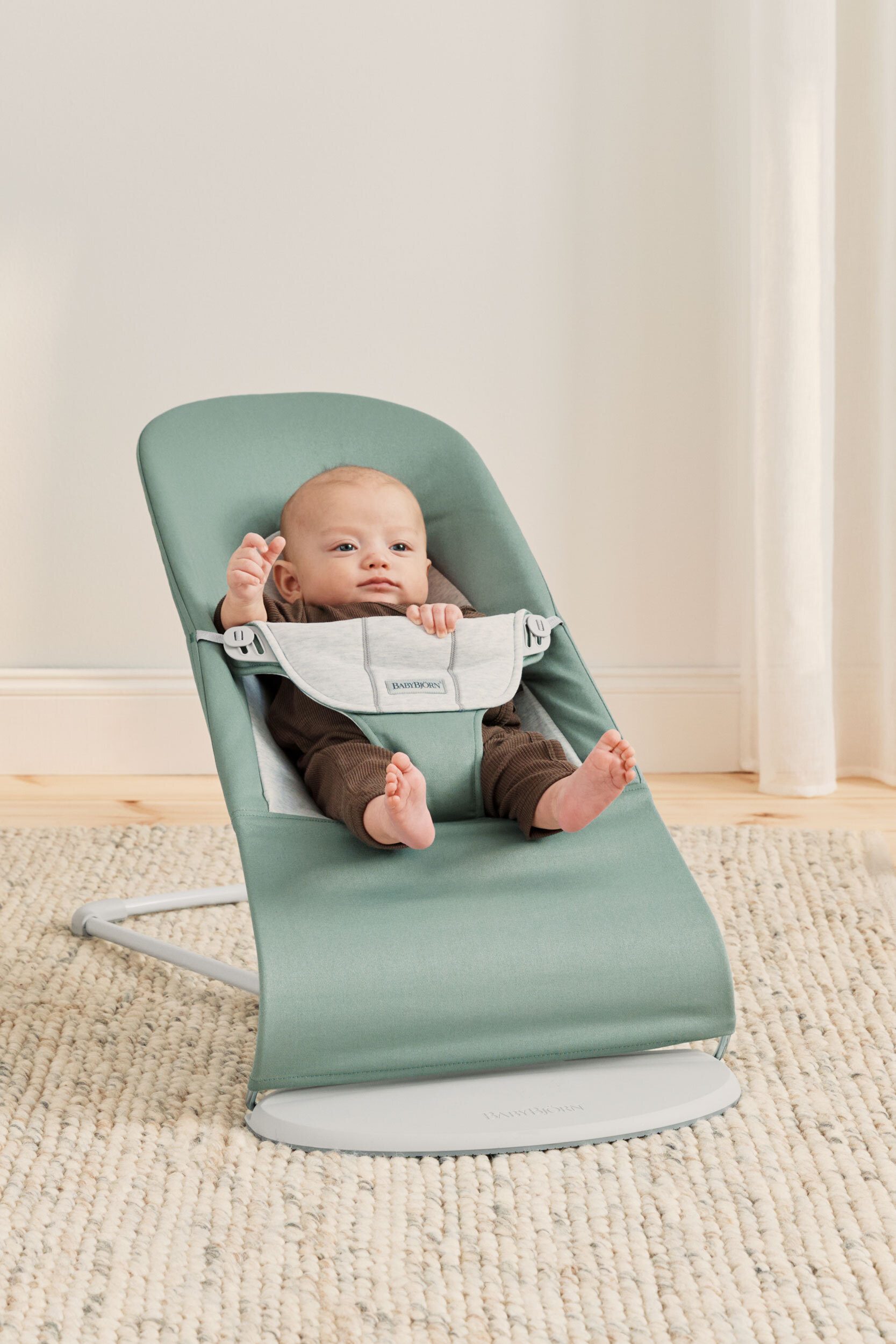 BabyBjörn Bouncer Balance Soft Woven -sitteri, jersey sage