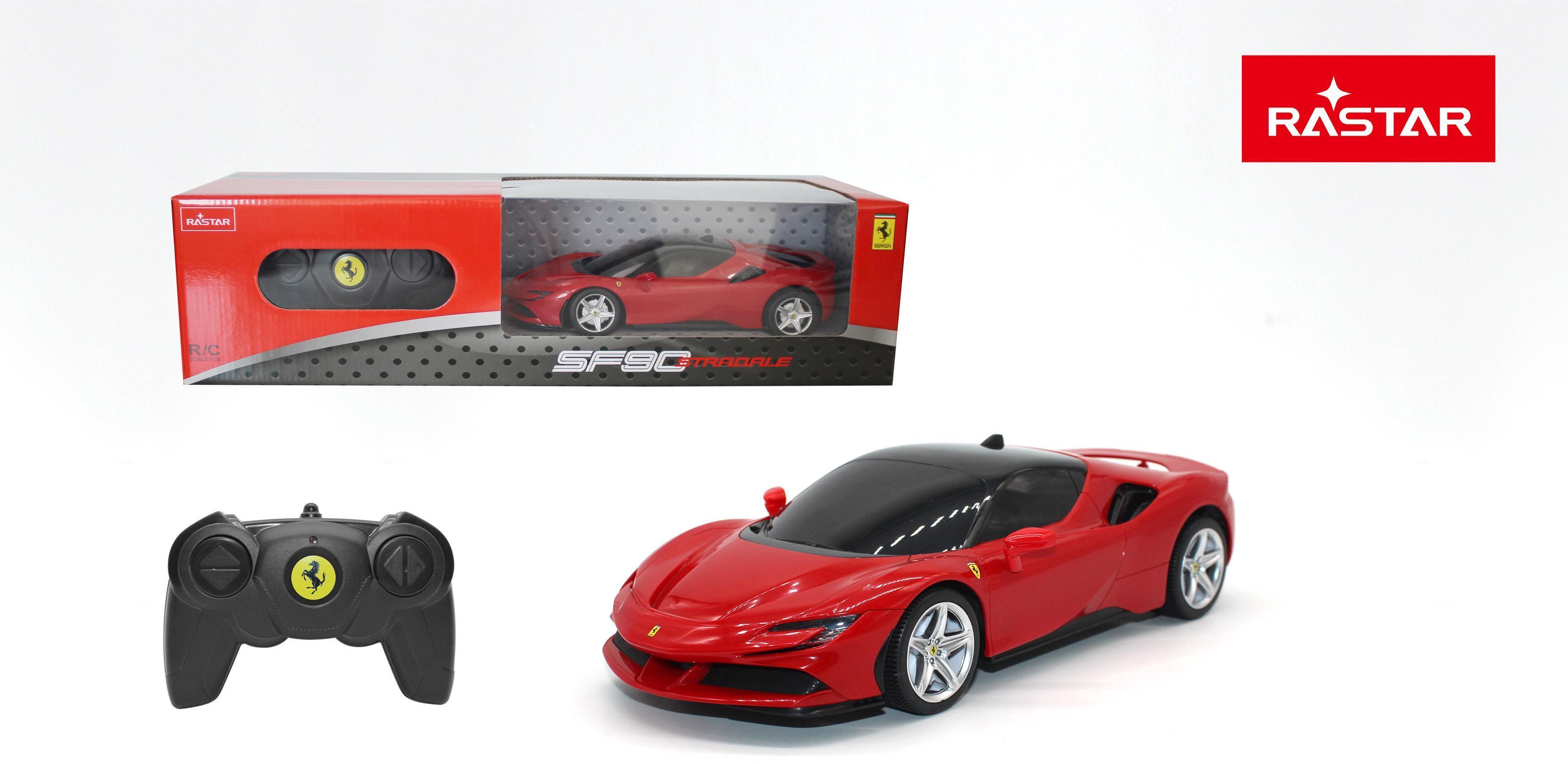 RASTAR Ferrari SF90 Stradale Red R/C -kauko-ohjattava auto, 1:24