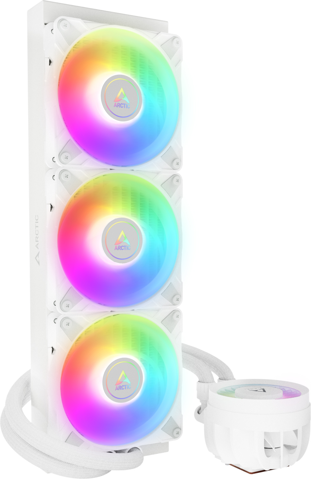 Arctic Liquid Freezer III 360 ARGB -nestejäähdytysjärjestelmä, valkoinen