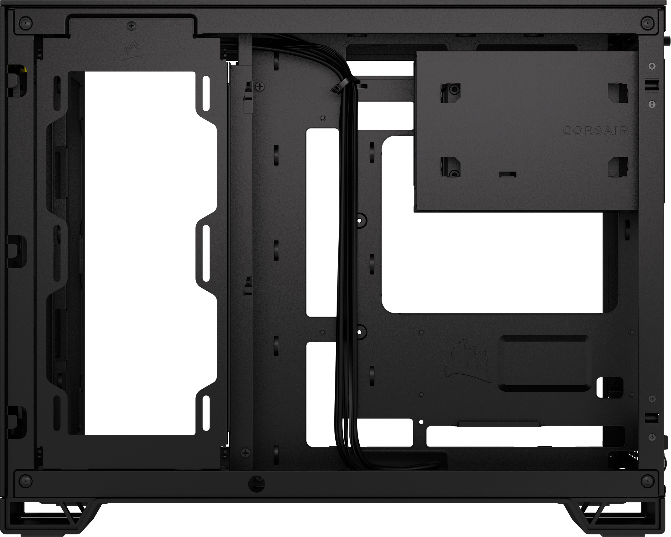 Corsair 2500D Airflow Micro-ATX-kotelo ikkunalla, musta