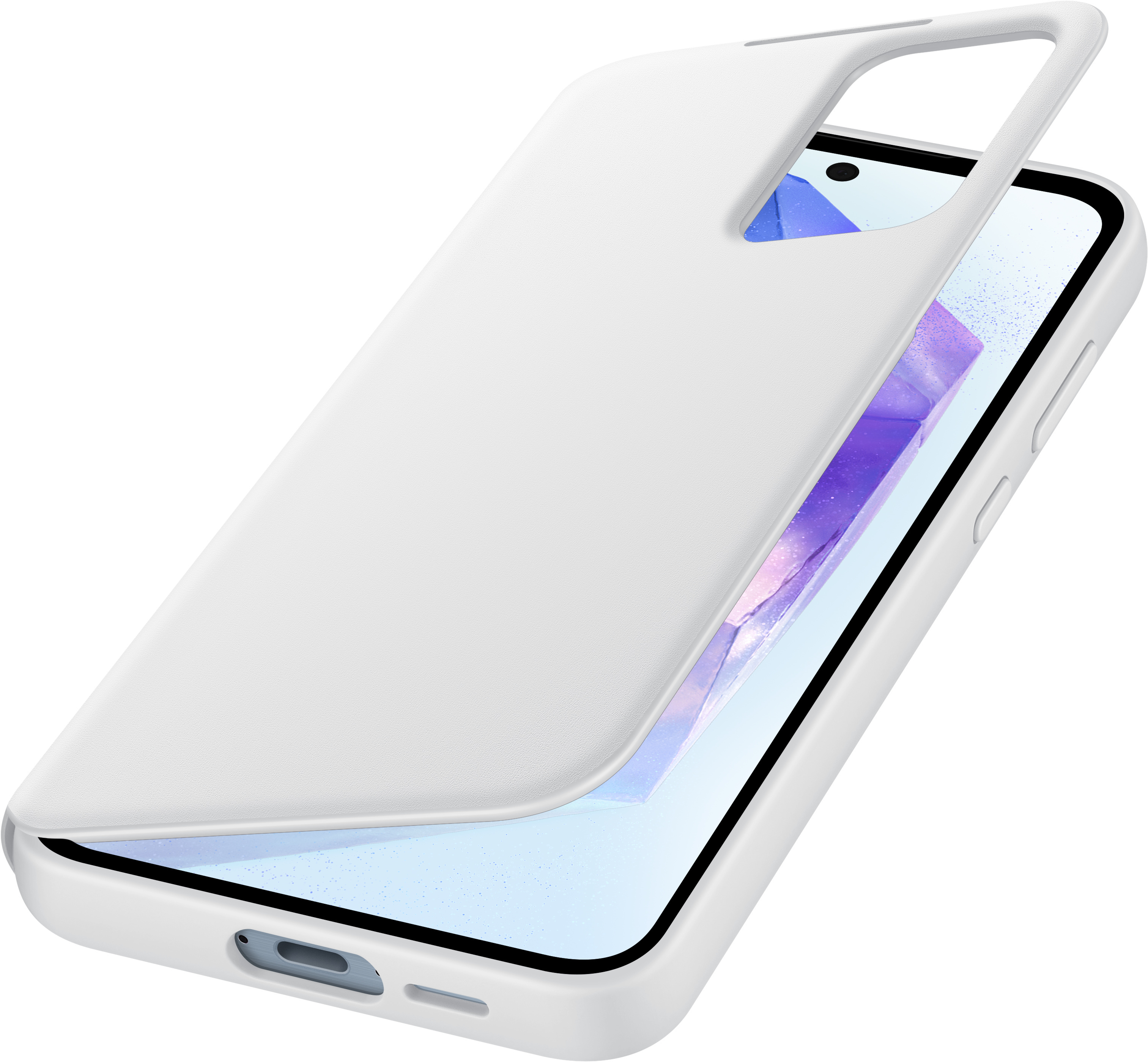 Samsung Galaxy A55 Smart View Wallet Case -lompakkokotelo, musta