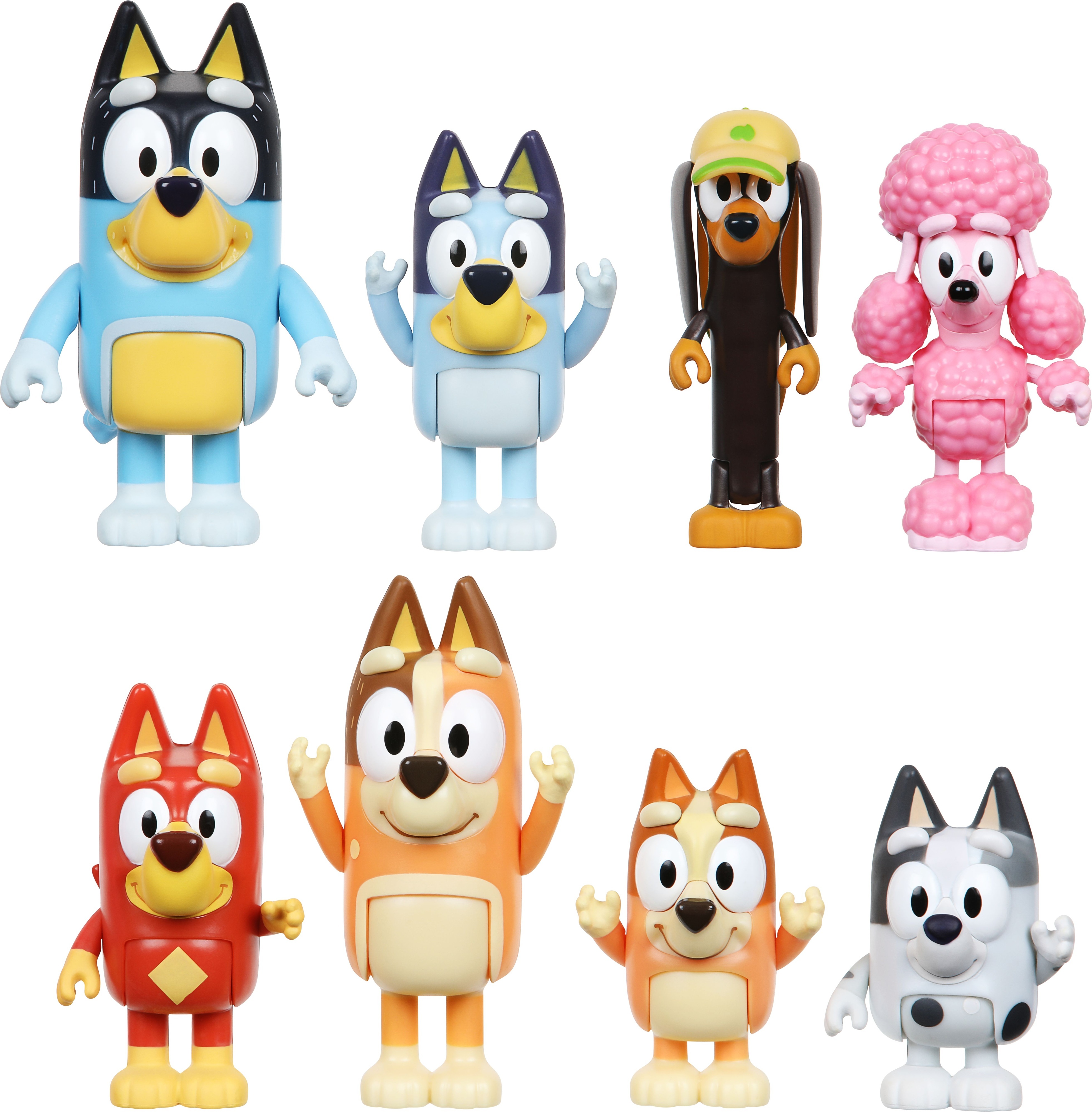 Bluey Figures Multipack - hahmopakkaus, 8 hahmoa