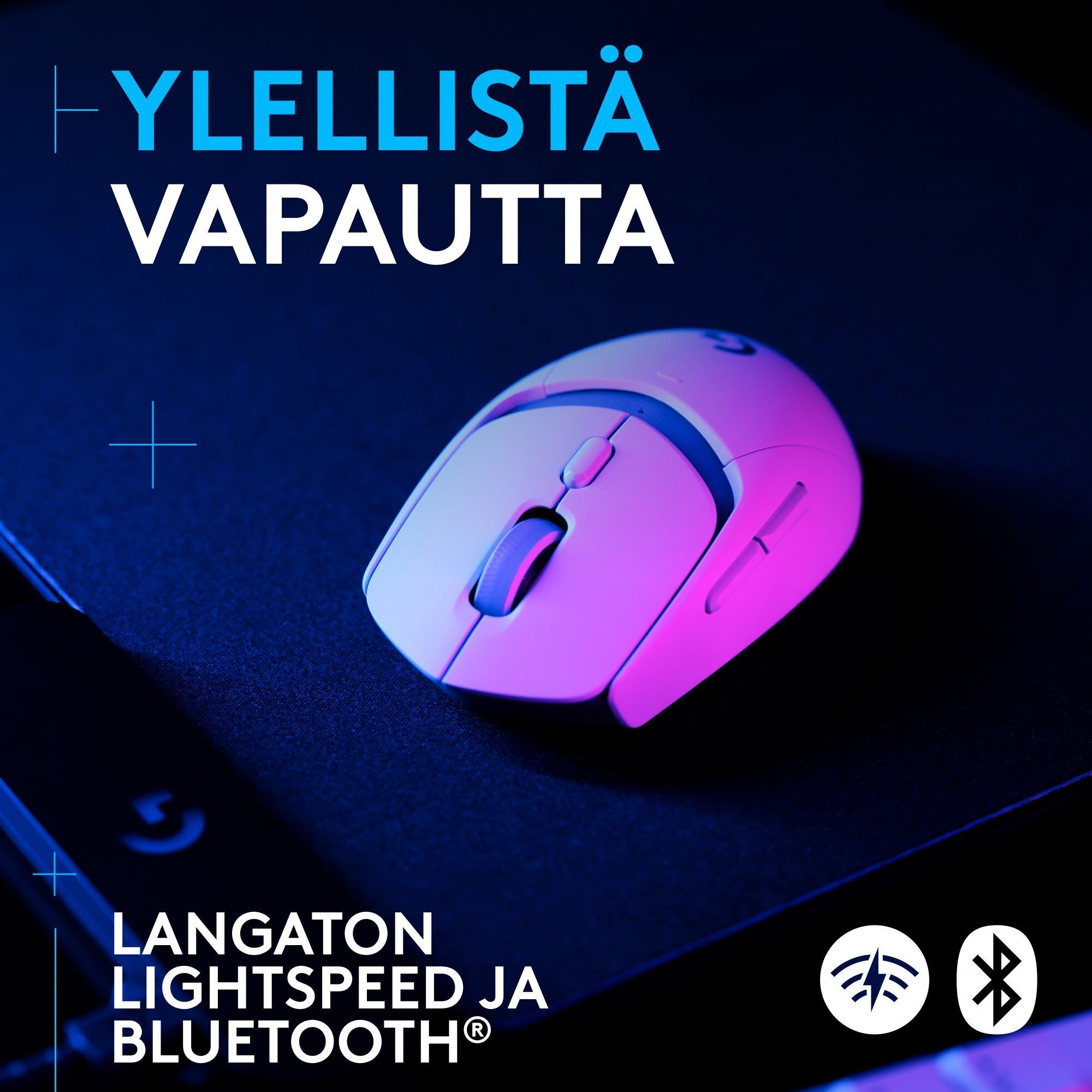 Logitech G309 LIGHTSPEED -langaton pelihiiri, valkoinen