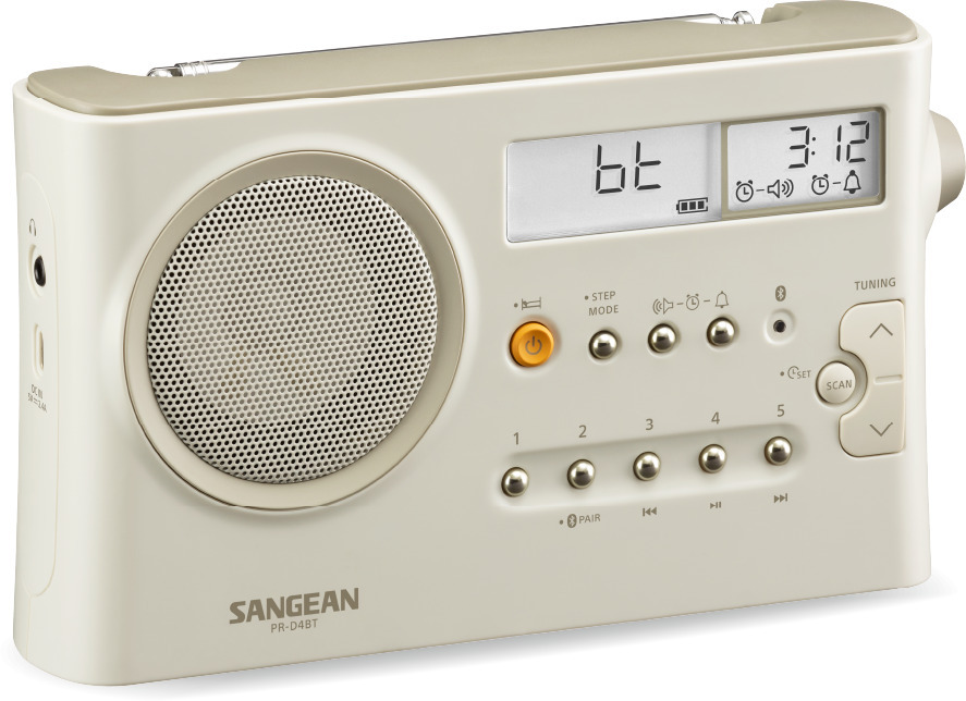 Sangean WR-201D pöytäradio, Bluetooth, vintage pähkinäpuu