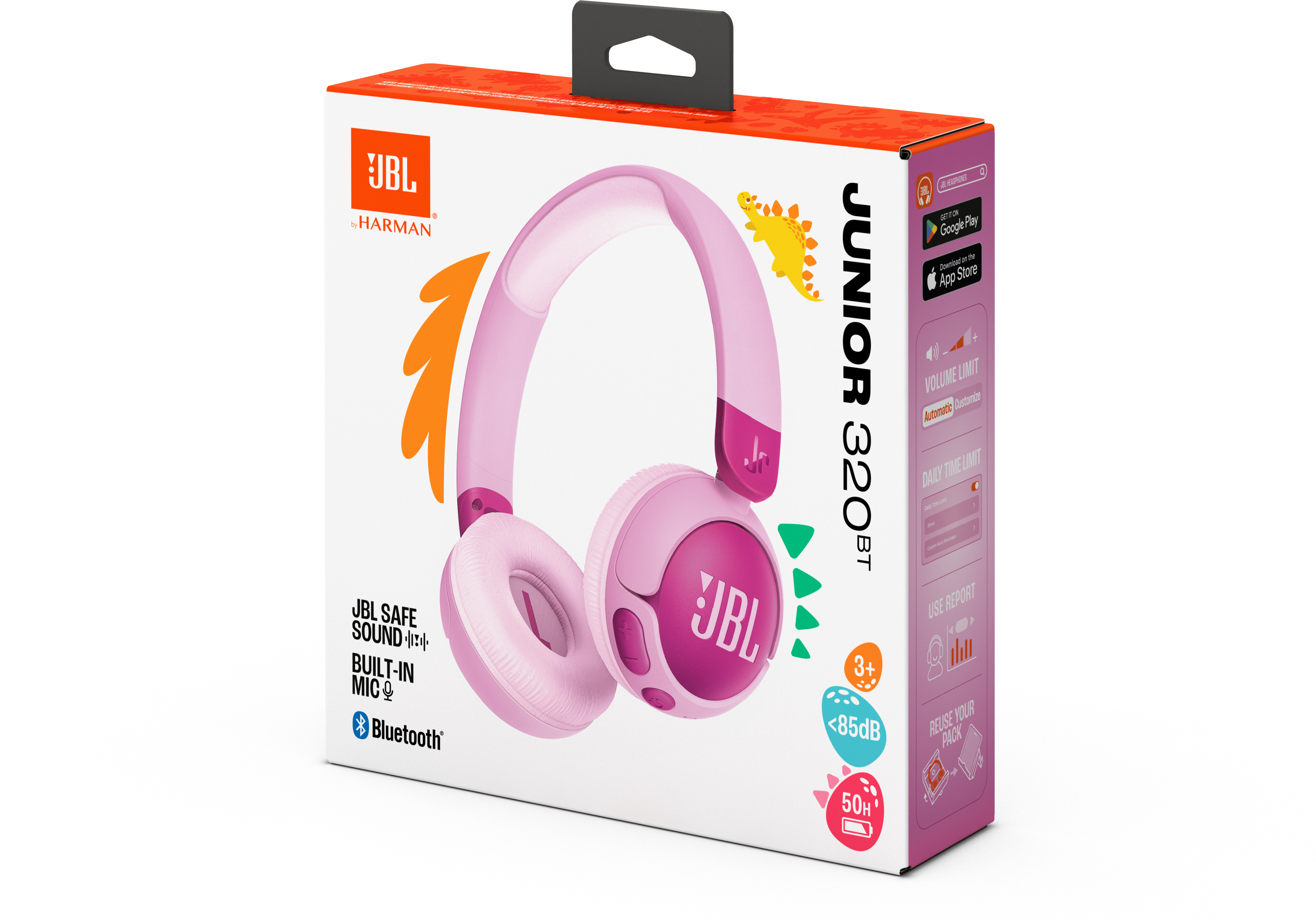 JBL JR 320BT lasten sankakuulokkeet, liila
