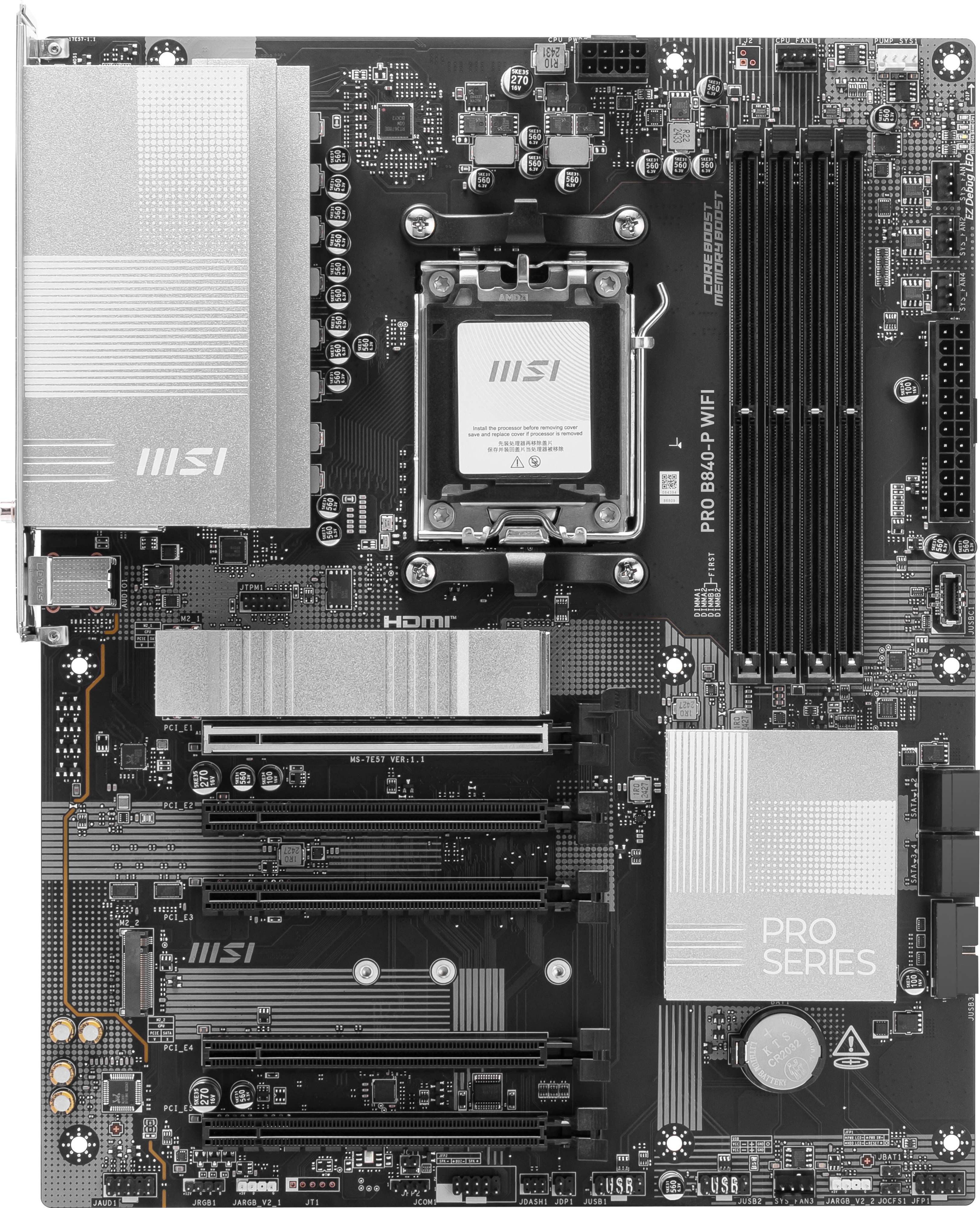 MSI PRO B840-P WIFI AM5 ATX-emolevy