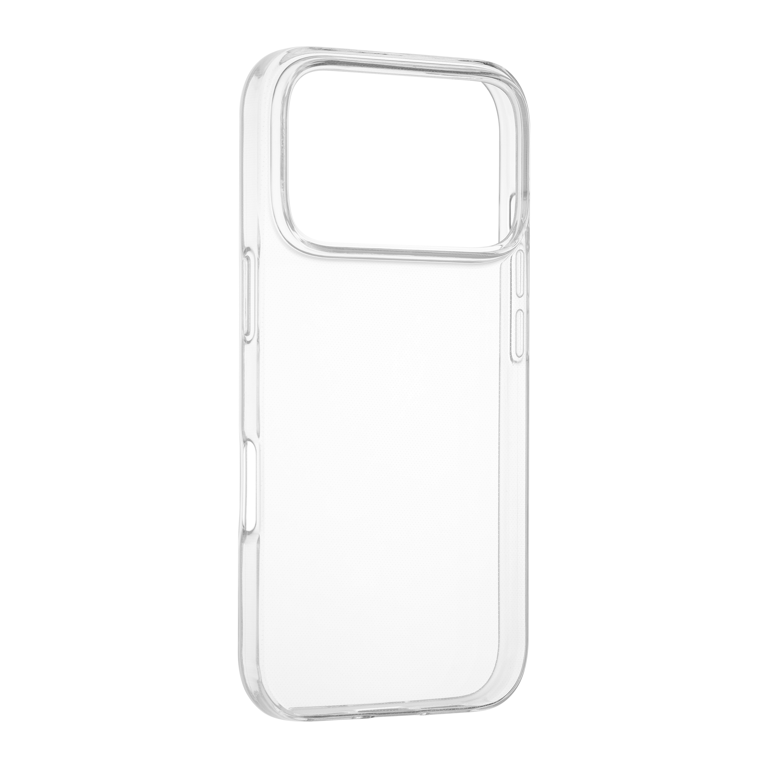 FoneKit silikonisuoja, iPhone 17 Pro, läpinäkyvä