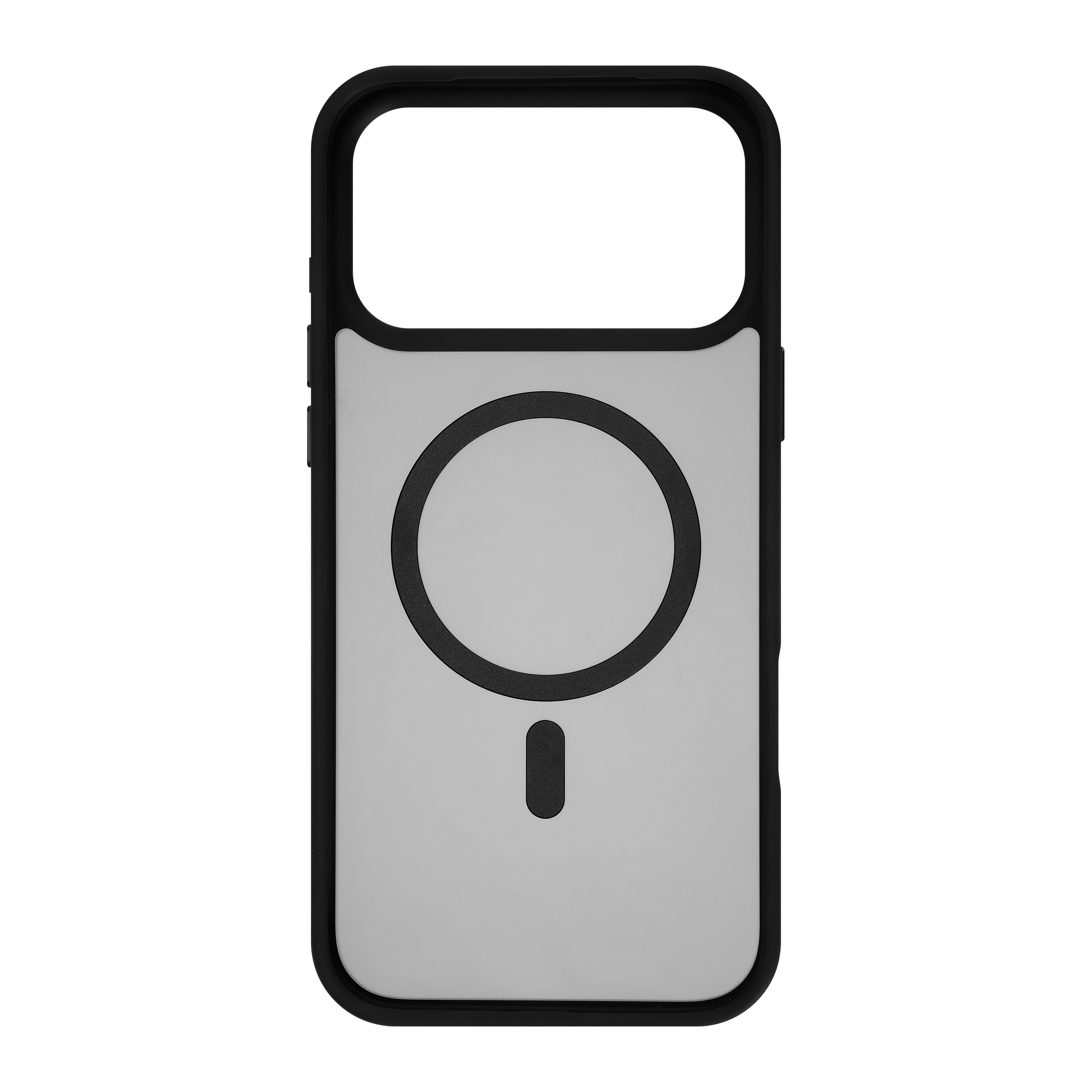 FoneKit MagSafe-yhteensopiva Soft Touch suojakuori, iPhone 17 Pro, musta/harmaa