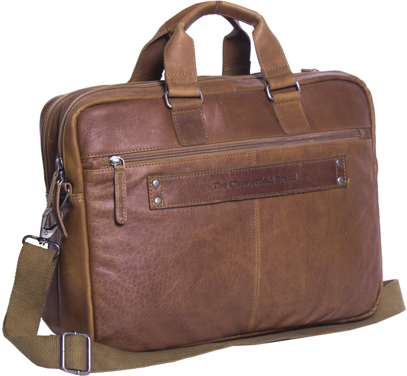 The Chesterfield Brand Seth -laukku 15,6" kannettavalle tietokoneelle, konjakki
