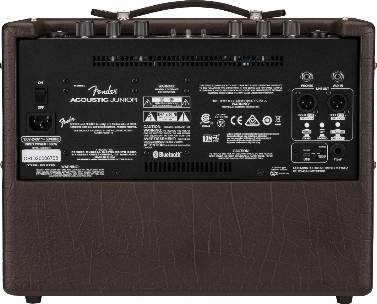 Fender Acoustic Junior 1x8" kitaravahvistin, 100 wattia