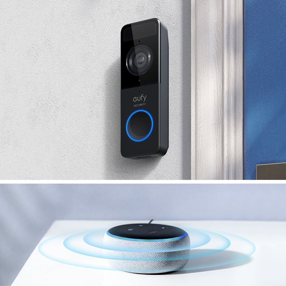 Anker eufy Video Doorbell Slim -video-ovikello, musta