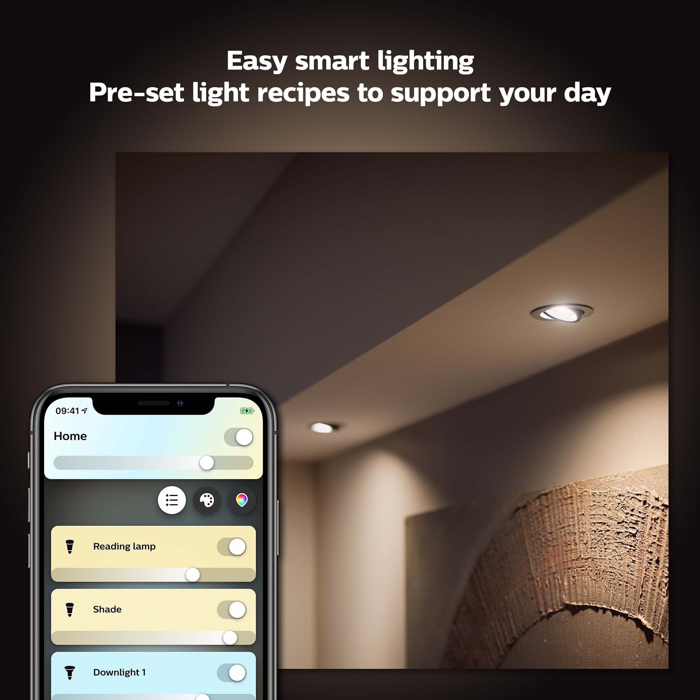 Philips Hue Starter Kit -pakkaus, White Ambiance, E27