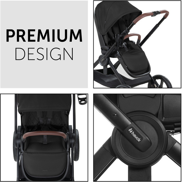 Hauck Walk N Care -rattaat, Black