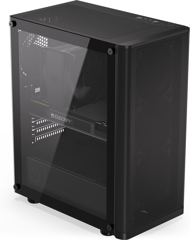 Endorfy Ventum 200 Air ATX-kotelo ikkunalla, musta