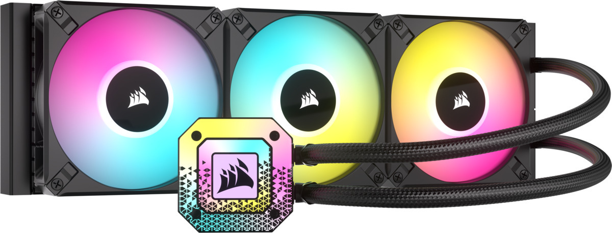 Corsair iCUE H150i ELITE CAPELLIX XT -nestejäähdytysjärjestelmä, musta