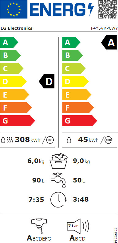 LG F4Y5VRP6WY kuivaava pesukone