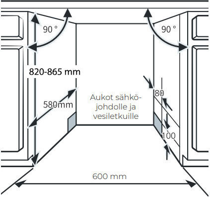 Ströme DW63A03D/01WH astianpesukone, valkoinen
