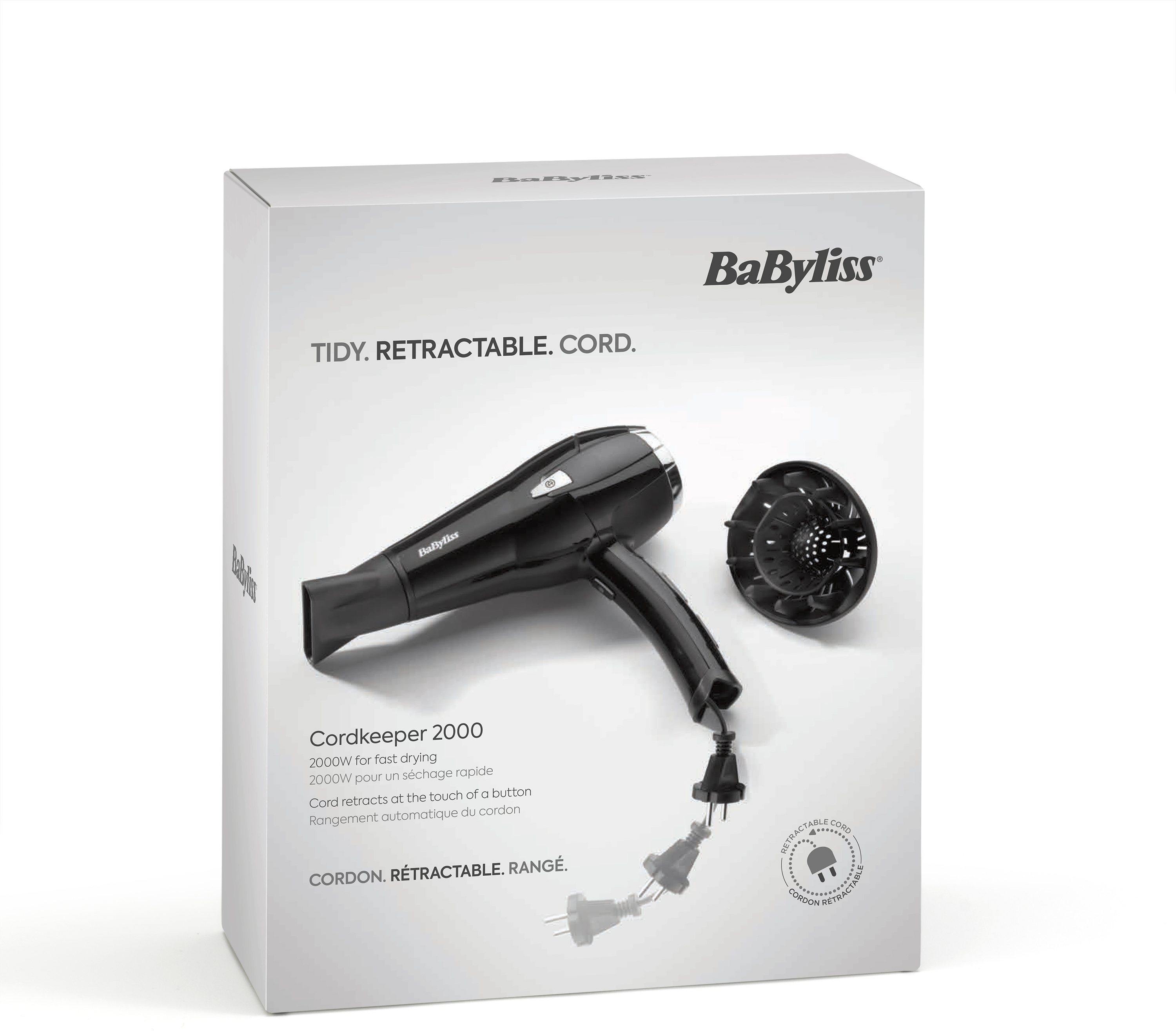 Babyliss D374DE Cordkeeper 2000 hiustenkuivaaja