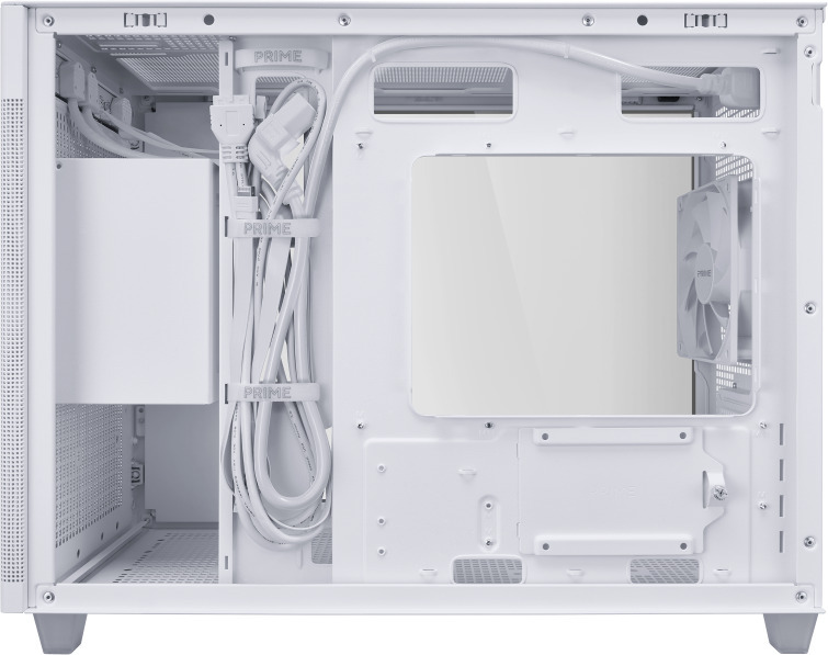 Asus Prime AP201 TG Micro-ATX-kotelo ikkunalla, valkoinen