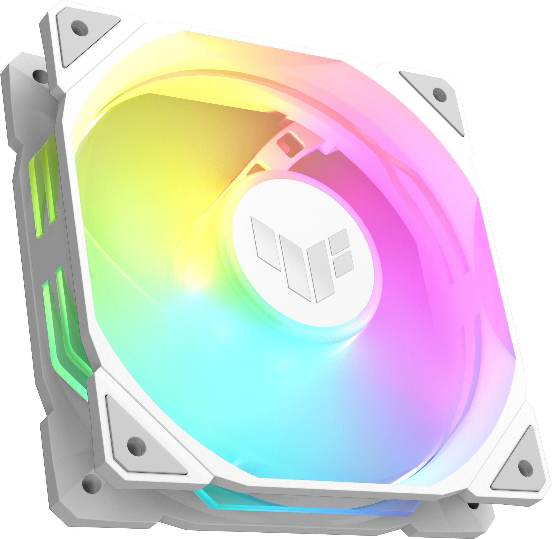 Asus TUF Gaming TR 120 ARGB Reverse PWM -tuuletin, 120 mm, valkoinen, 3-pack