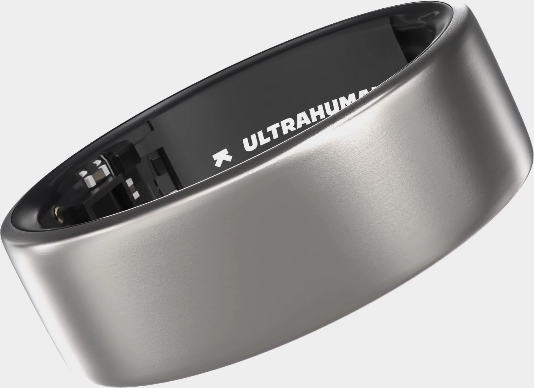 Ultrahuman Ring Air -älysormus, koko 9, Raw Titanium