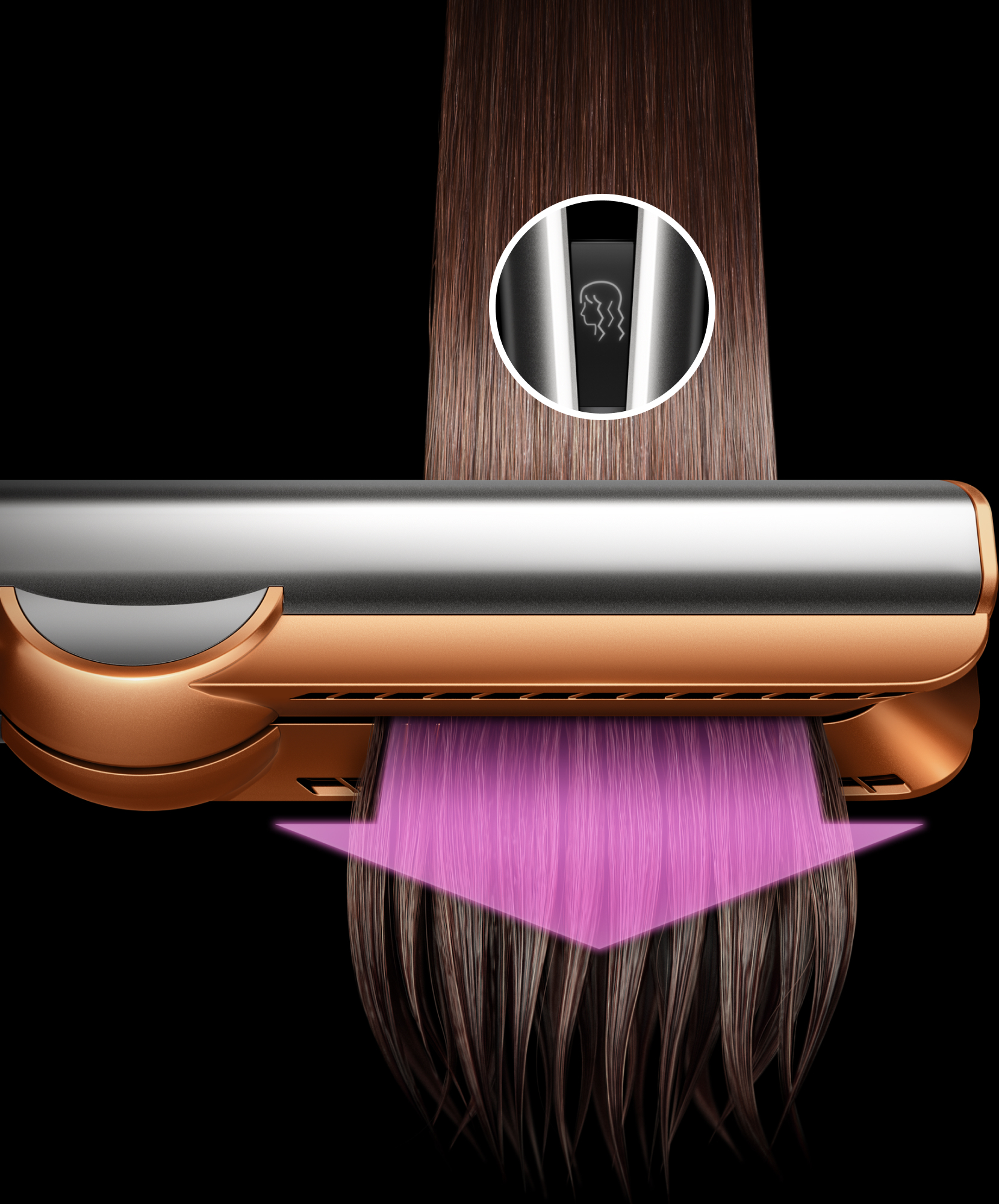 Dyson Airstrait -suoristin, Strawberry Bronze/Blush Pink
