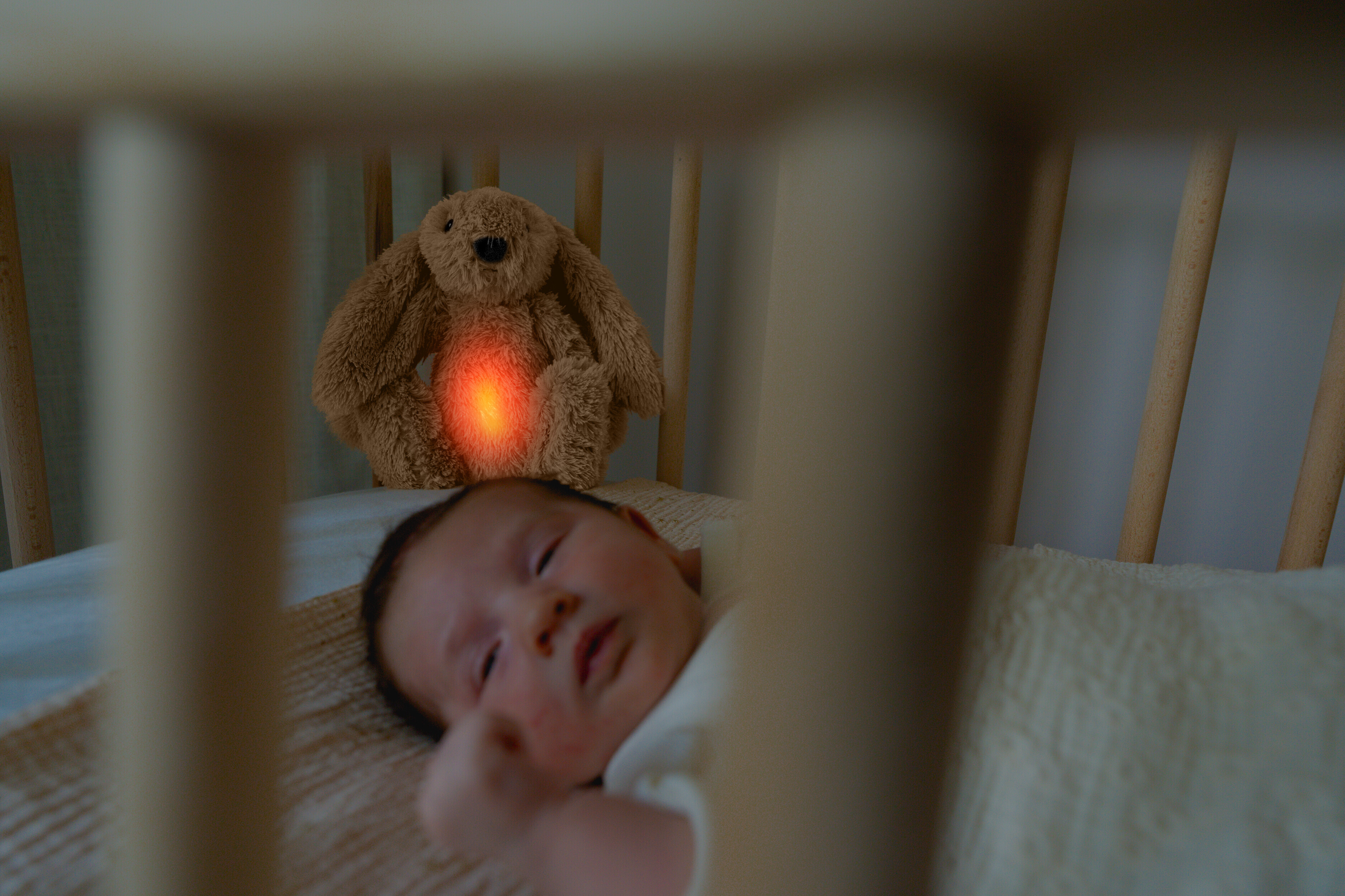 Zazu Ro The Rabbit yövalo, valkoinen